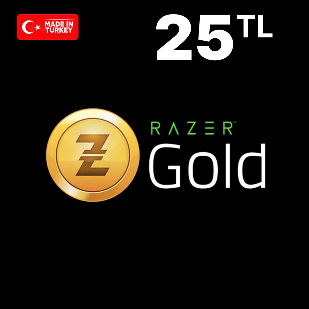 Код пополнения Razer Gold Card номиналом 25 лир, Gift Card 25 TRY , регион Турция