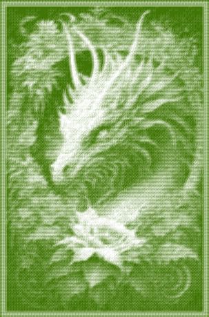 "Цветочный дракон" Размер схемы 459рядов/303петли