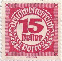 NFT почтовой марки. Австрия. 1919 г.