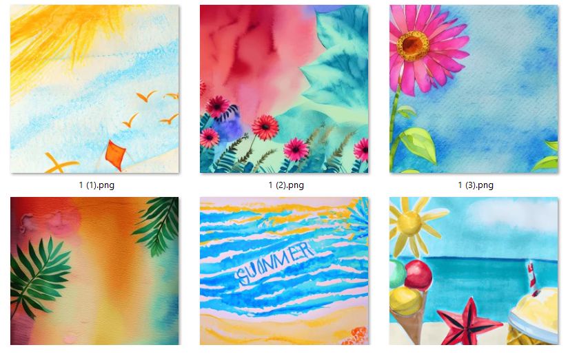 Цифровая бумага для скрапбукинга "Лето-цветочные фоны-фотоальбом-книга пожеланий-скрапбукинг"
