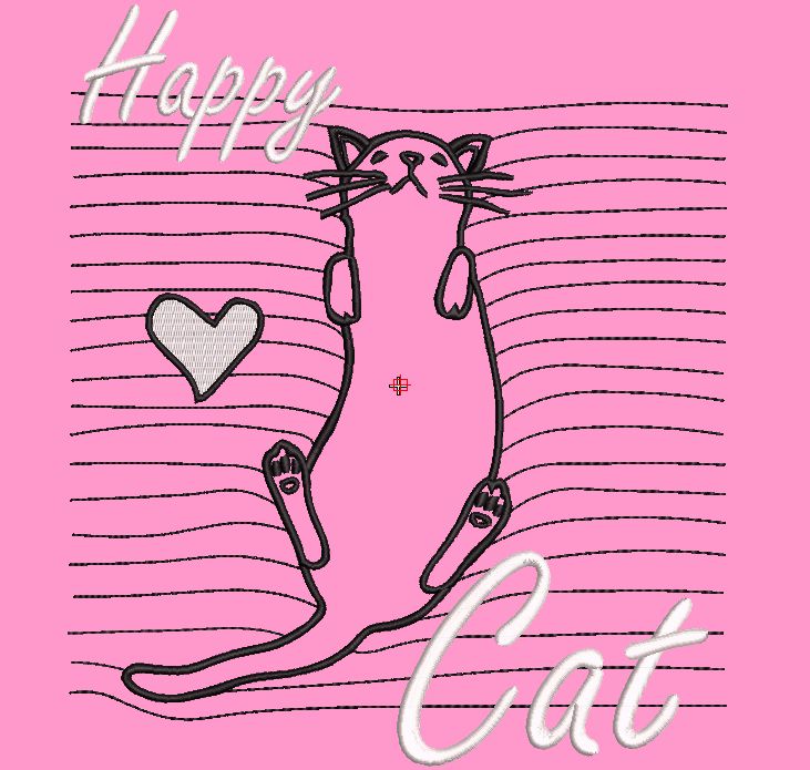Вышивка Happy Cat