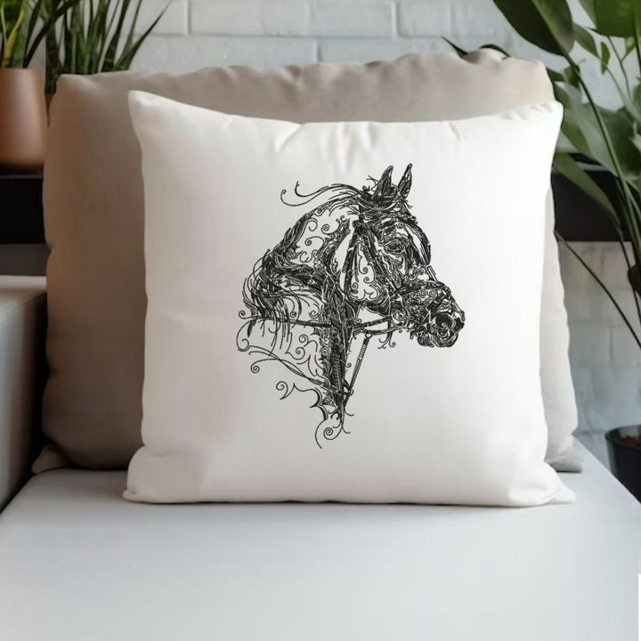 Дизайн машинной вышивки "Конь"