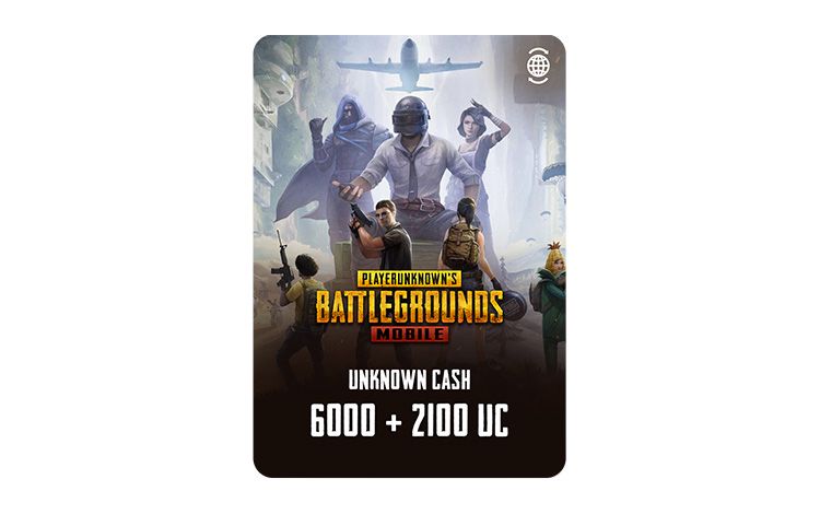 Игровая валюта PUBG Mobile 6000 + 2100 UC [Цифровая версия]