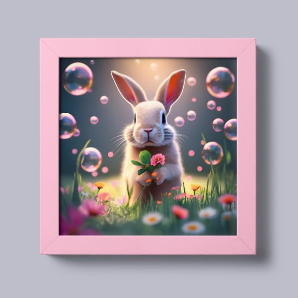 Иллюстрация "Hare in the bubbles"