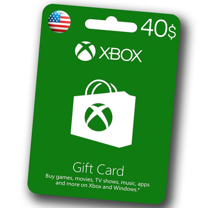 Подарочная карта Xbox Store 40 USD(США) Xbox Gift Card для пополнения кошелька (цифровой код)