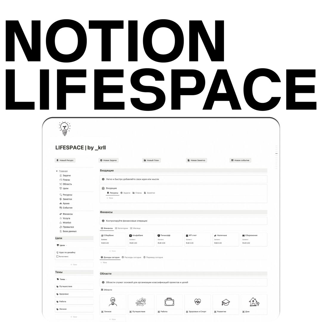 Notion LIFESPACE - метод P.A.R.A