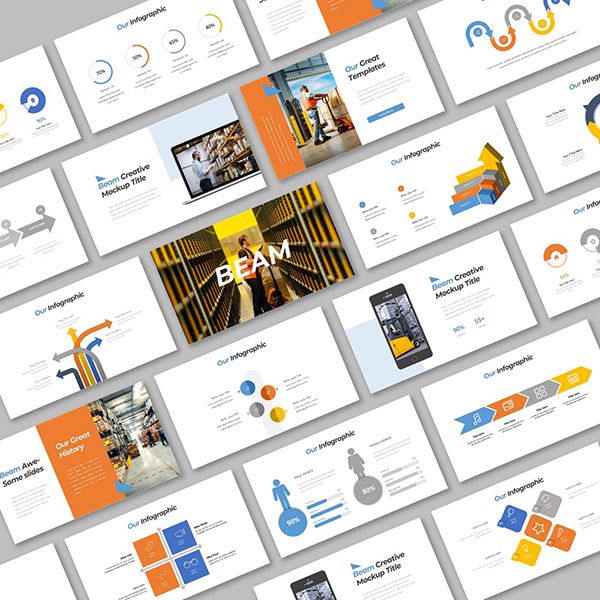 Шаблон корпоративной презентации Beam