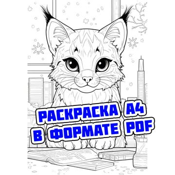 Раскраска PDF: Рыжий кот в городе - Станислав Миков - скачать на ...