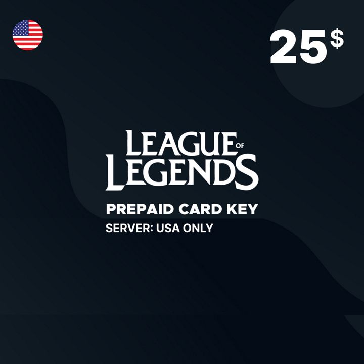 League of Legend Riot Points 25 USD ($) США / Пополнение счета / Код активации Америка / Подарочная