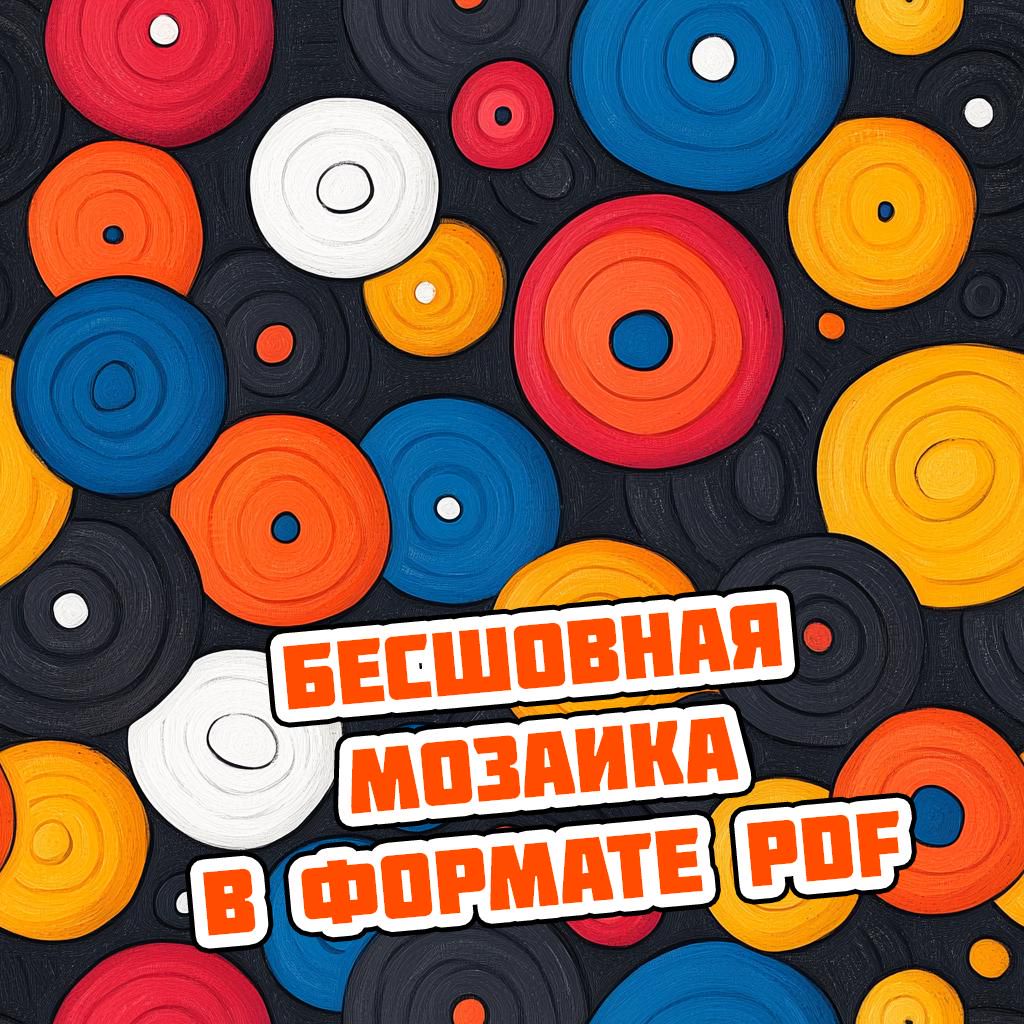 Цифровая иллюстрация: Абстрактная мозаика в теплых тонах - Станислав ...