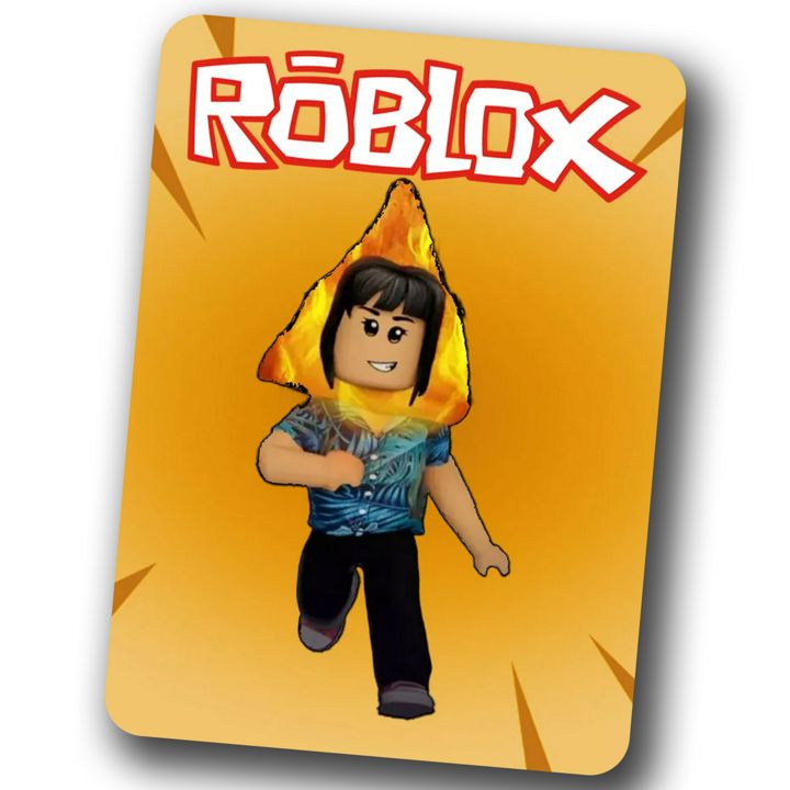 Скин Roblox Flaming Hot Chip Head