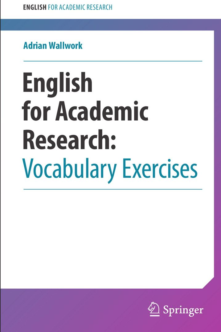 English for Academic Research. Vocabulary Exercises