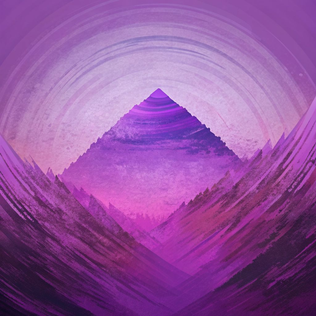 Постер "Геометрия в фиолетовом"