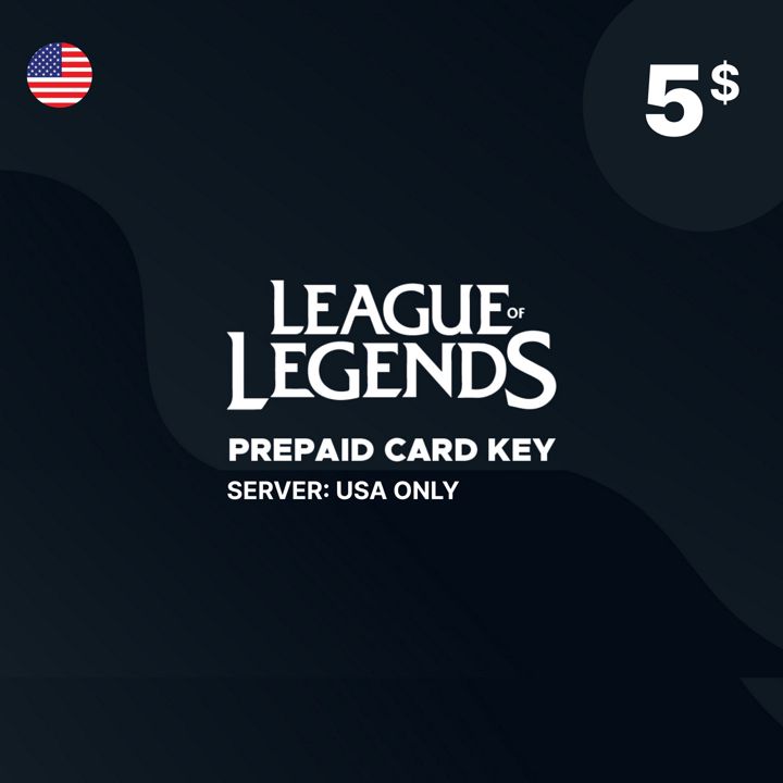 League of Legend Riot Points 5 USD ($) США / Пополнение счета / Код активации Америка / Подарочная к