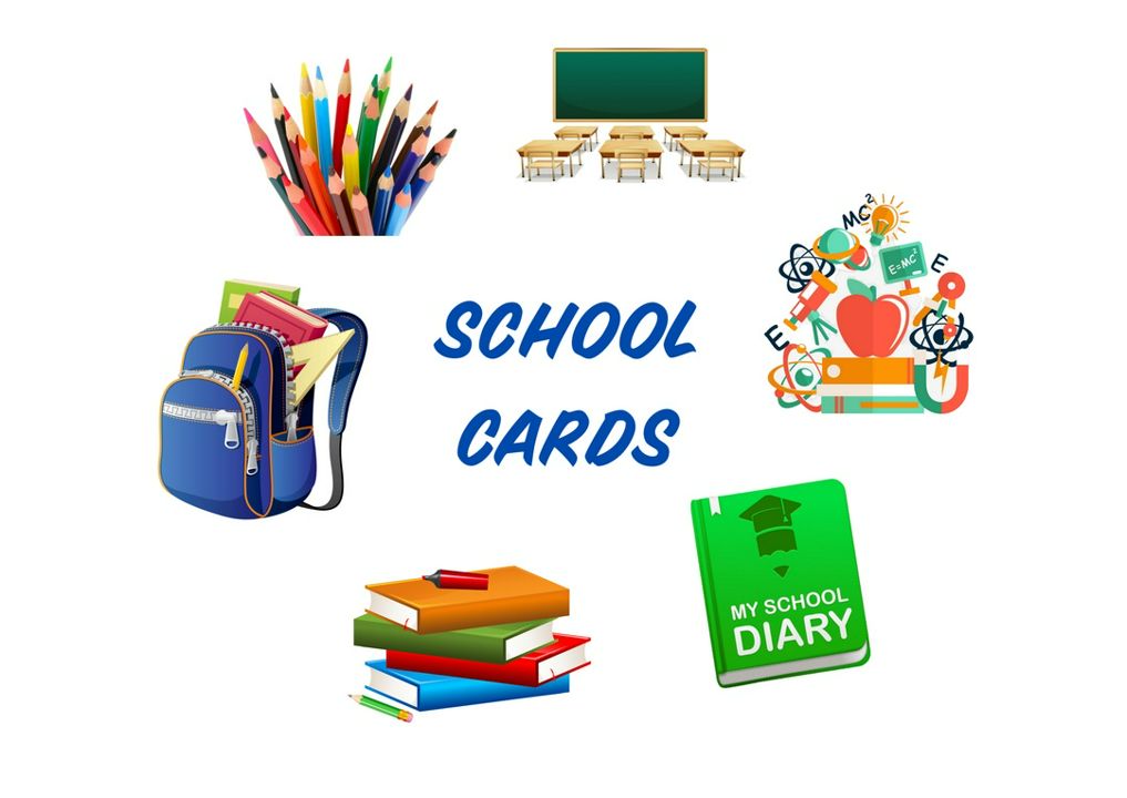 School cards+definitions