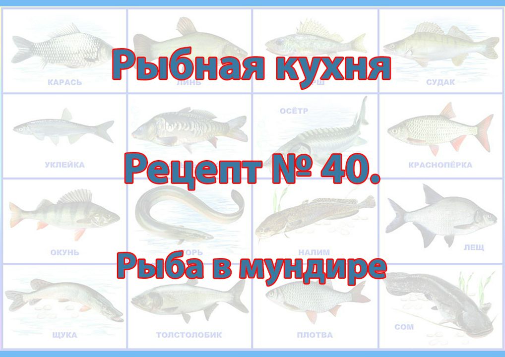 Рыбная кухня Рецепт № 40 Рыба в мундире