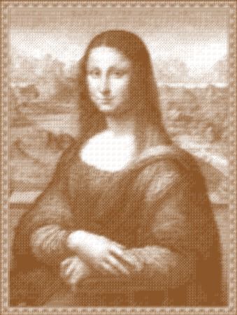 "Мона Лиза" Размер схемы 451ряд/339 петель