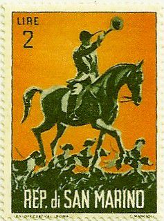 NFT почтовой марки. Сан Марино. 1963 г.