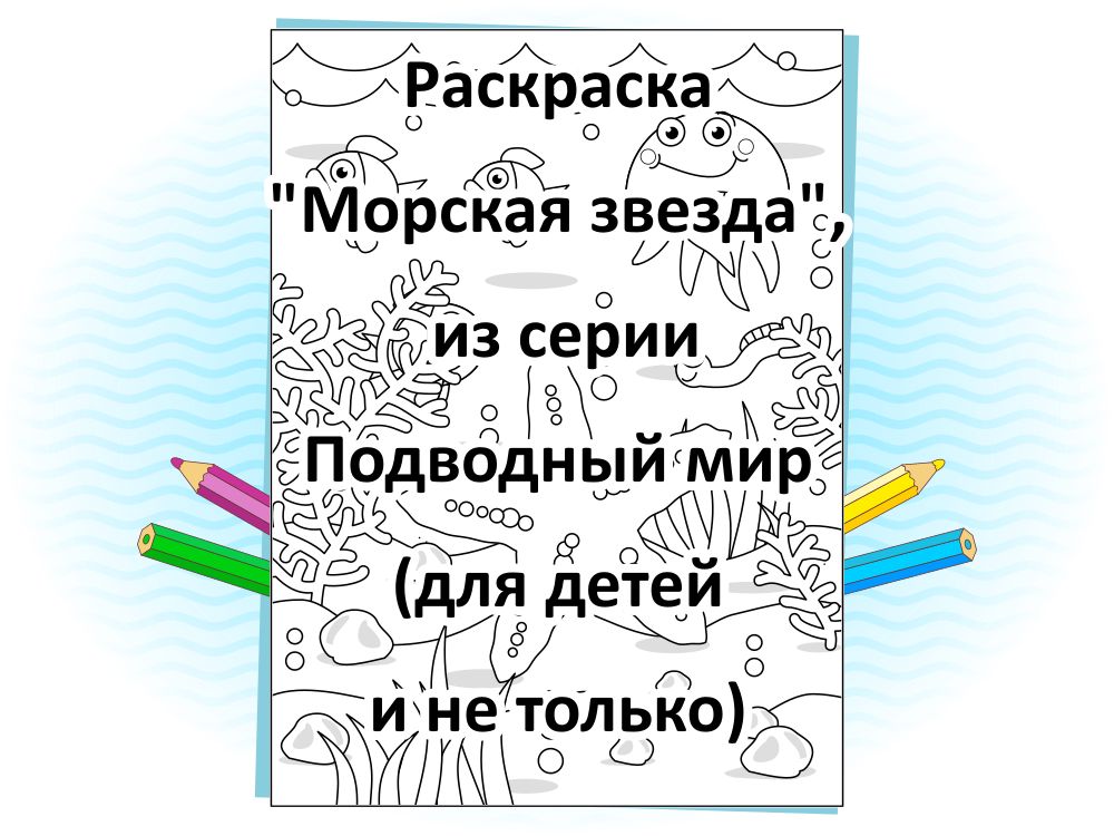 Раскраска “Морская звезда”