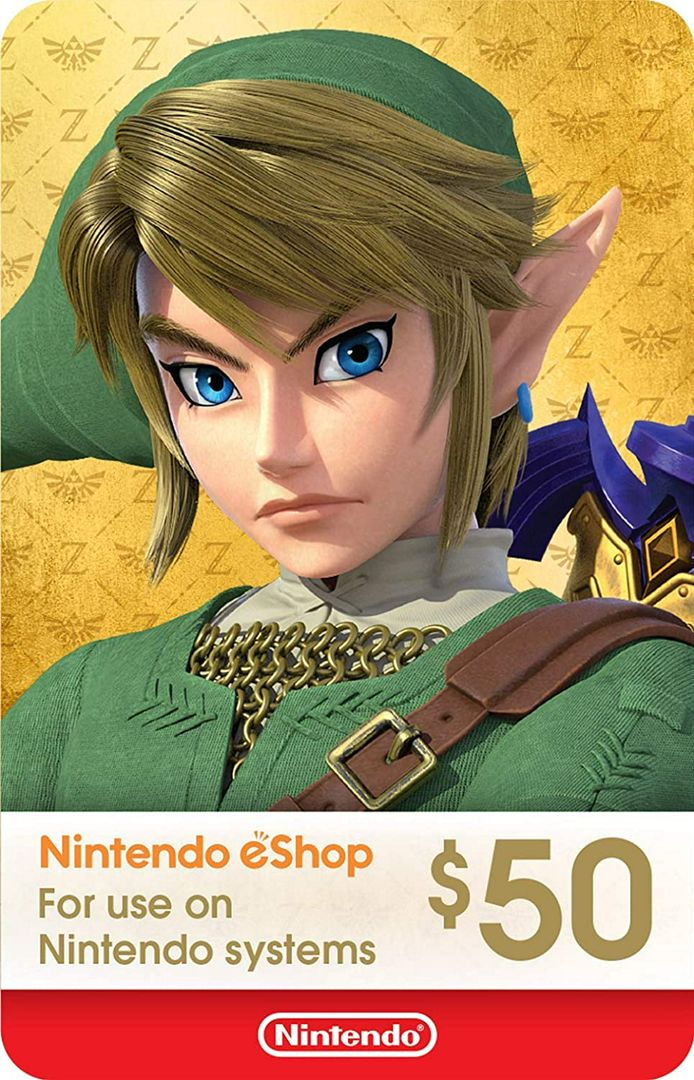 Цифровая подарочная карта Nintendo eShop (50 USD, США), арт.3324