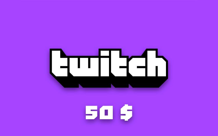 Карта оплаты Twitch 50 USD (USA) [Цифровая версия]