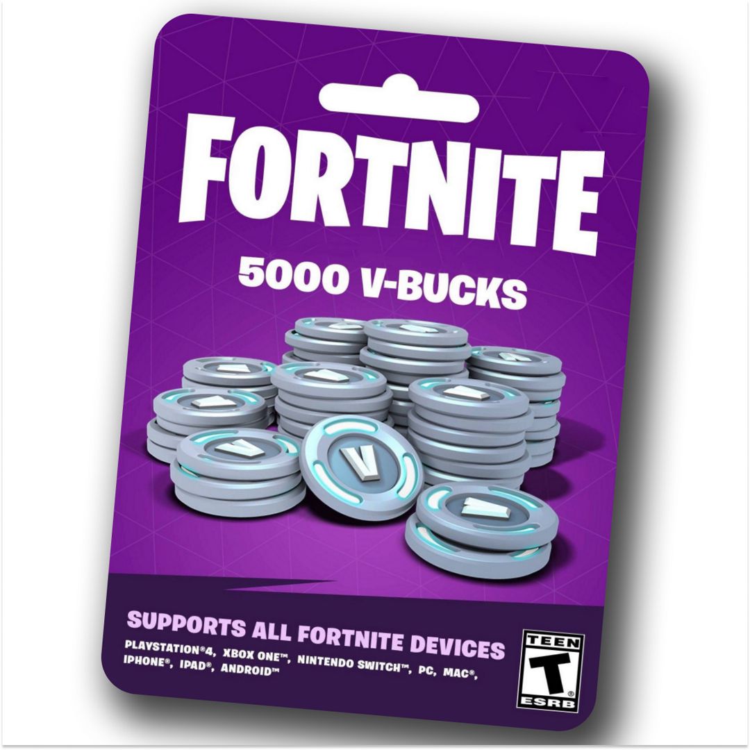 Fortnite 5000 V-Bucks код для активации, вбаксы фортнайт - официальный ключ  пополнения - скачать ключи на Wildberries Цифровой | 174772