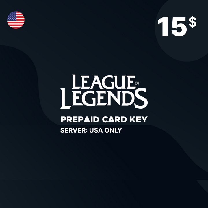 League of Legend Riot Points 15 USD ($) США / Пополнение счета / Код активации Америка / Подарочная