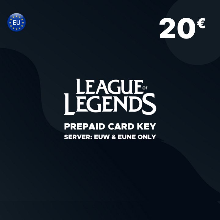 League of Legend Riot Points 20 EUR (€) Европа / Пополнение счета / Код активации Евро / Подарочная