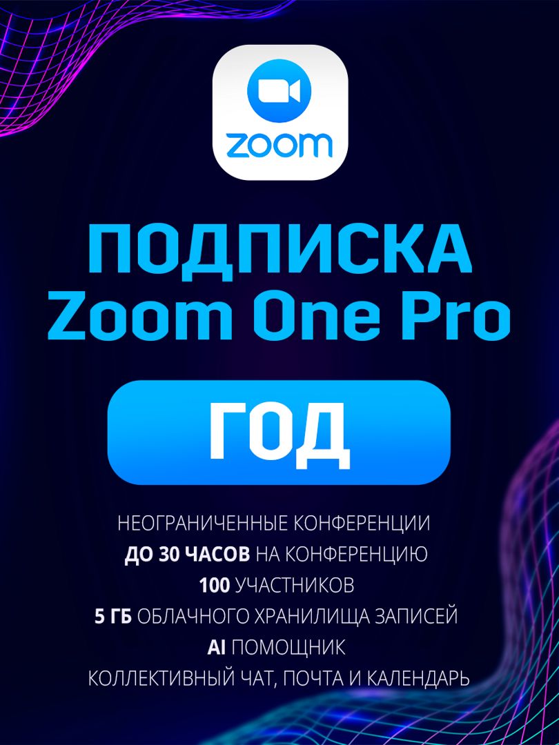 Zoom One Pro Подписка на год