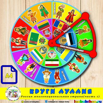 Круги Луллия "Россия - многонациональная страна" (часть 1) - Кузнецова ...