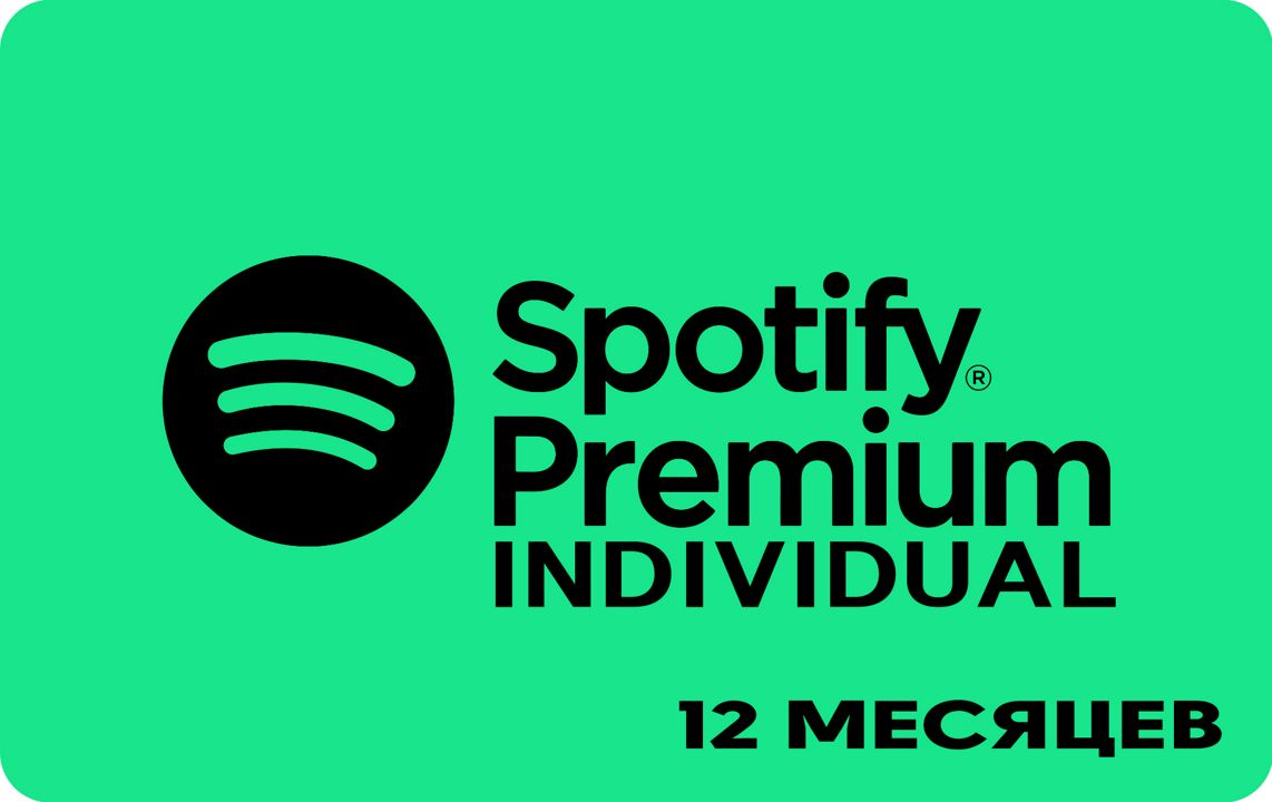 Spotify Premium INDIVIDUAL 12 Месяцев
