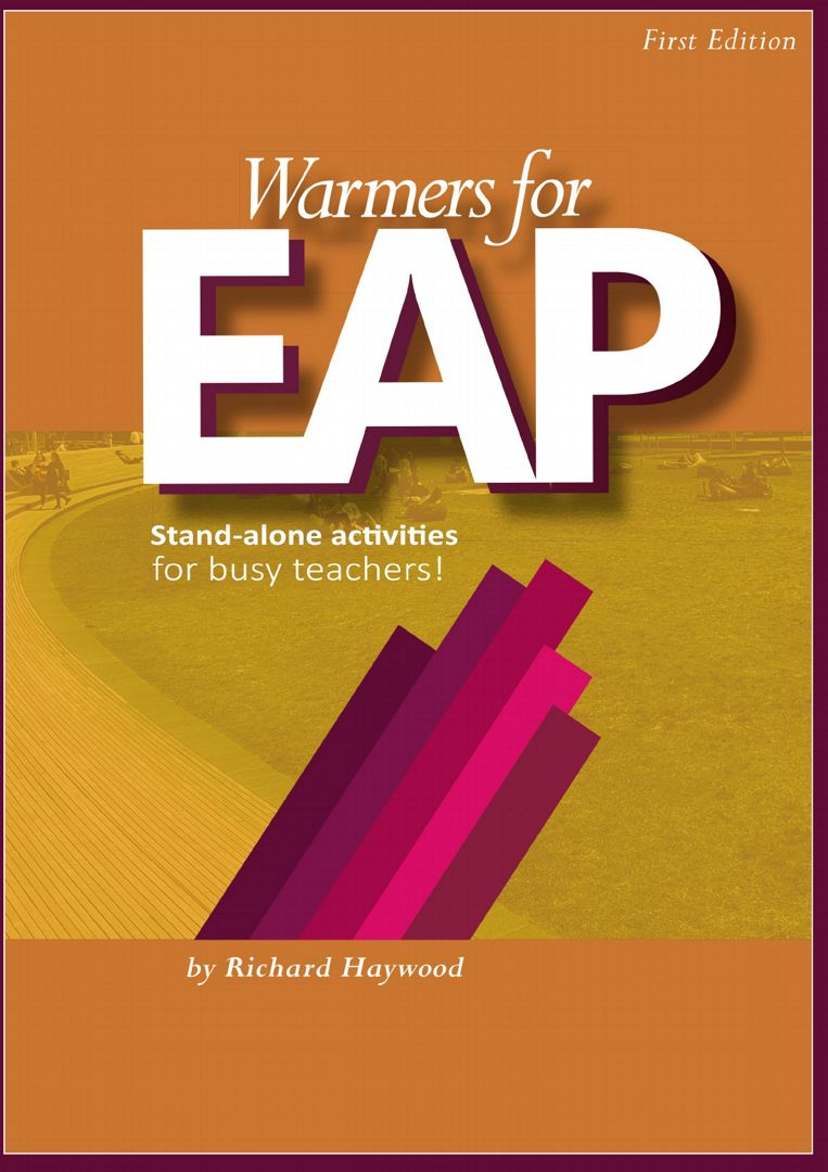 Warmers for EAP. Stand-alone learning activities for academic English classrooms