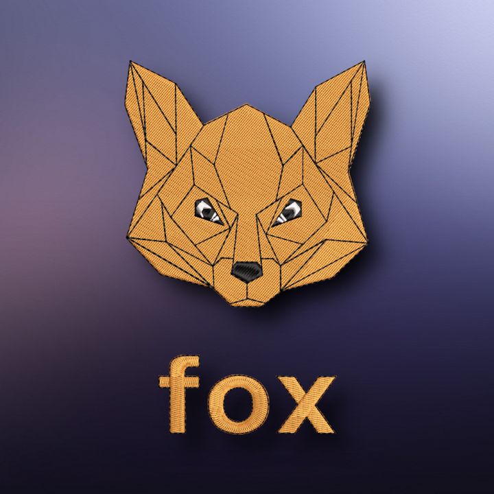 Fox. Дизайн машинной вышивки.