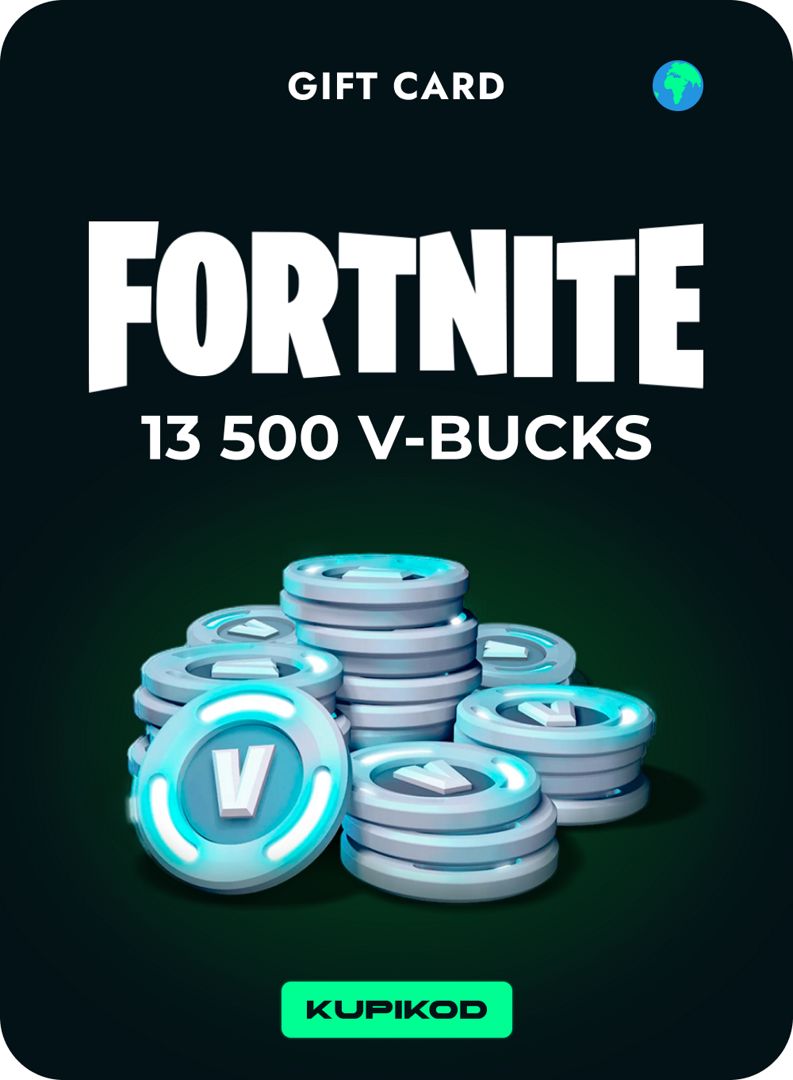 В-Баксы Fortnite: 13500 V-Bucks - скачать ключи на Wildberries Цифровой ...