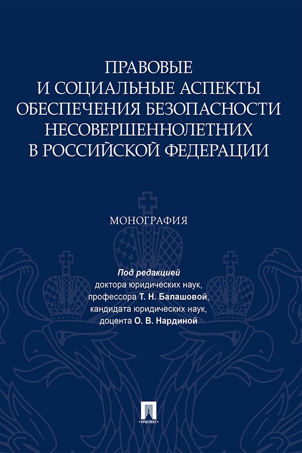 Правовые и социальные аспекты обеспечения безопасности несовершеннолетних в Российской Федерации. Монография