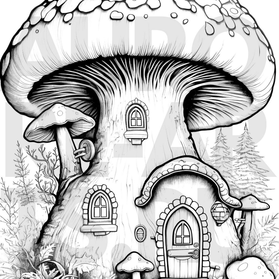 гриб и маленький грибок