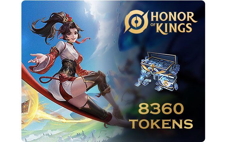 Игровая валюта Honor of Kings 8360 Tokens [Цифровая версия]