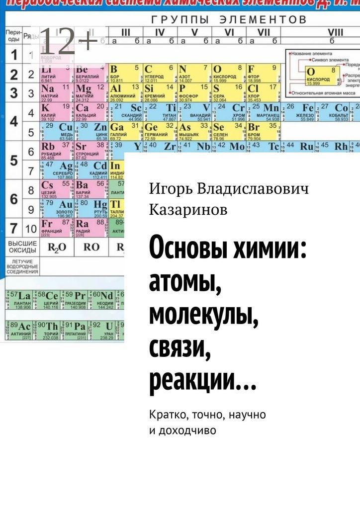 Основы химии: атомы, молекулы, связи, реакции...