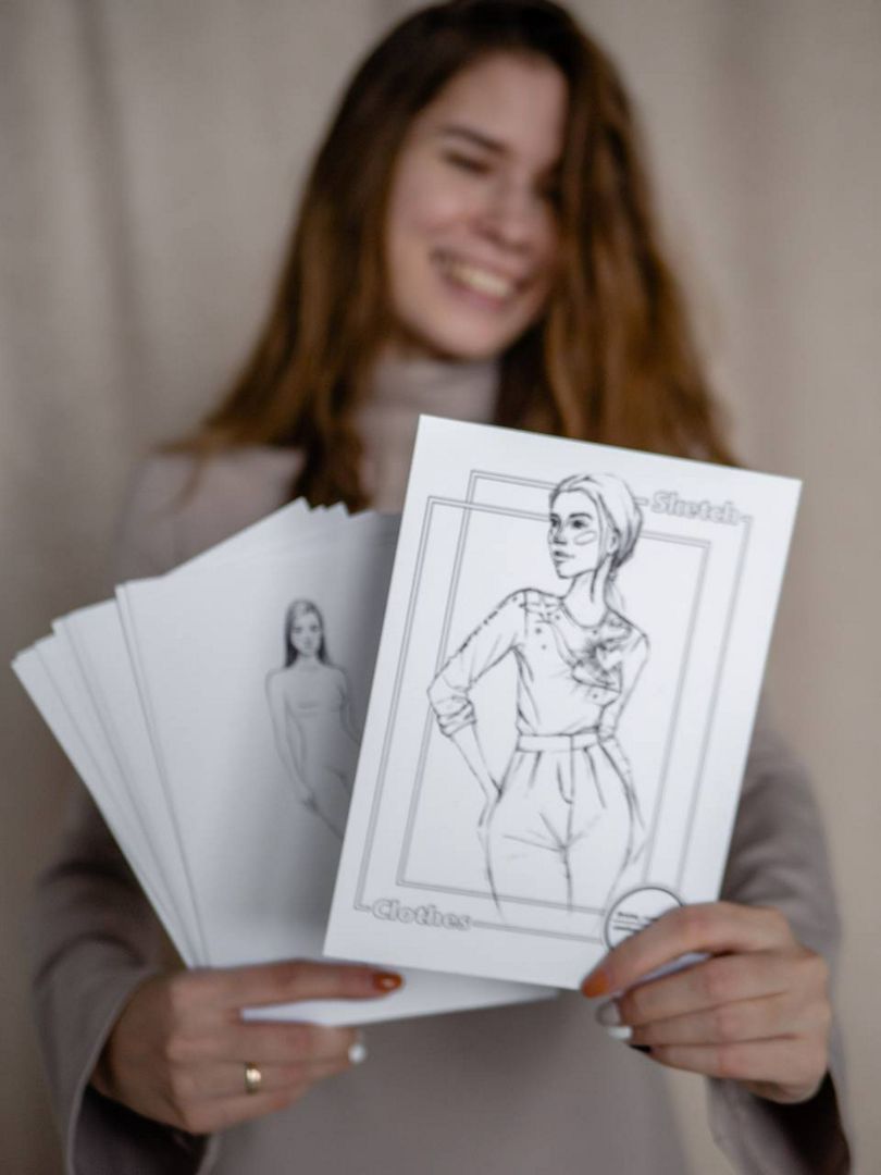 Альбом для творчества SketchClothes для создания эскизов одежды