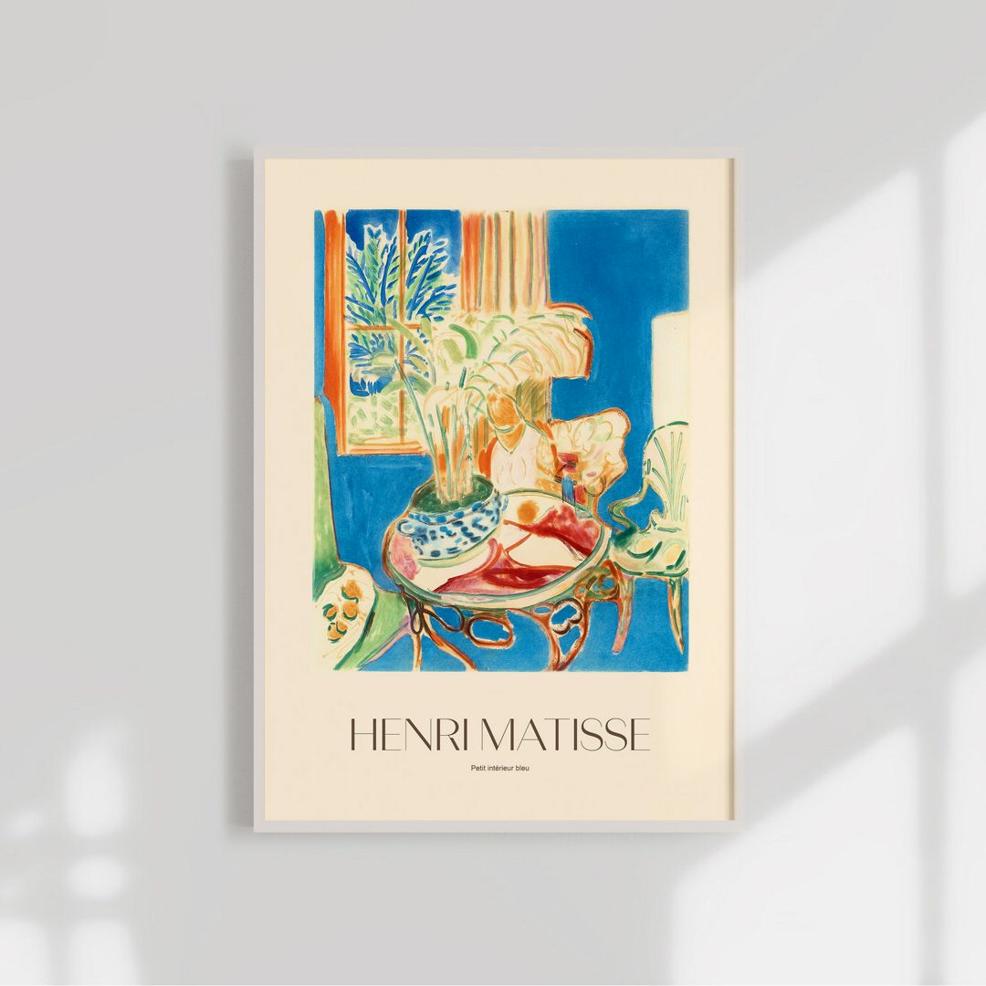 Постер для интерьера HENRI MATISSE - Petit intérieur bleu