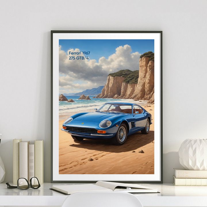 Постер для печати авто Ferrari 1967 275 GTB/4