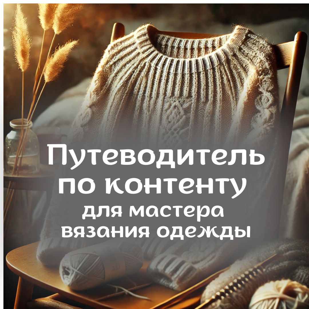 Путеводитель по контенту для мастера вязания одежды крючком и спицами: 50 тем для блога + анализ ЦА