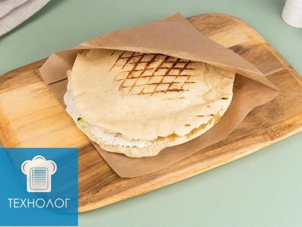 Технологическая карта Шаурма в пите с курицей и грибами в сливочном ...