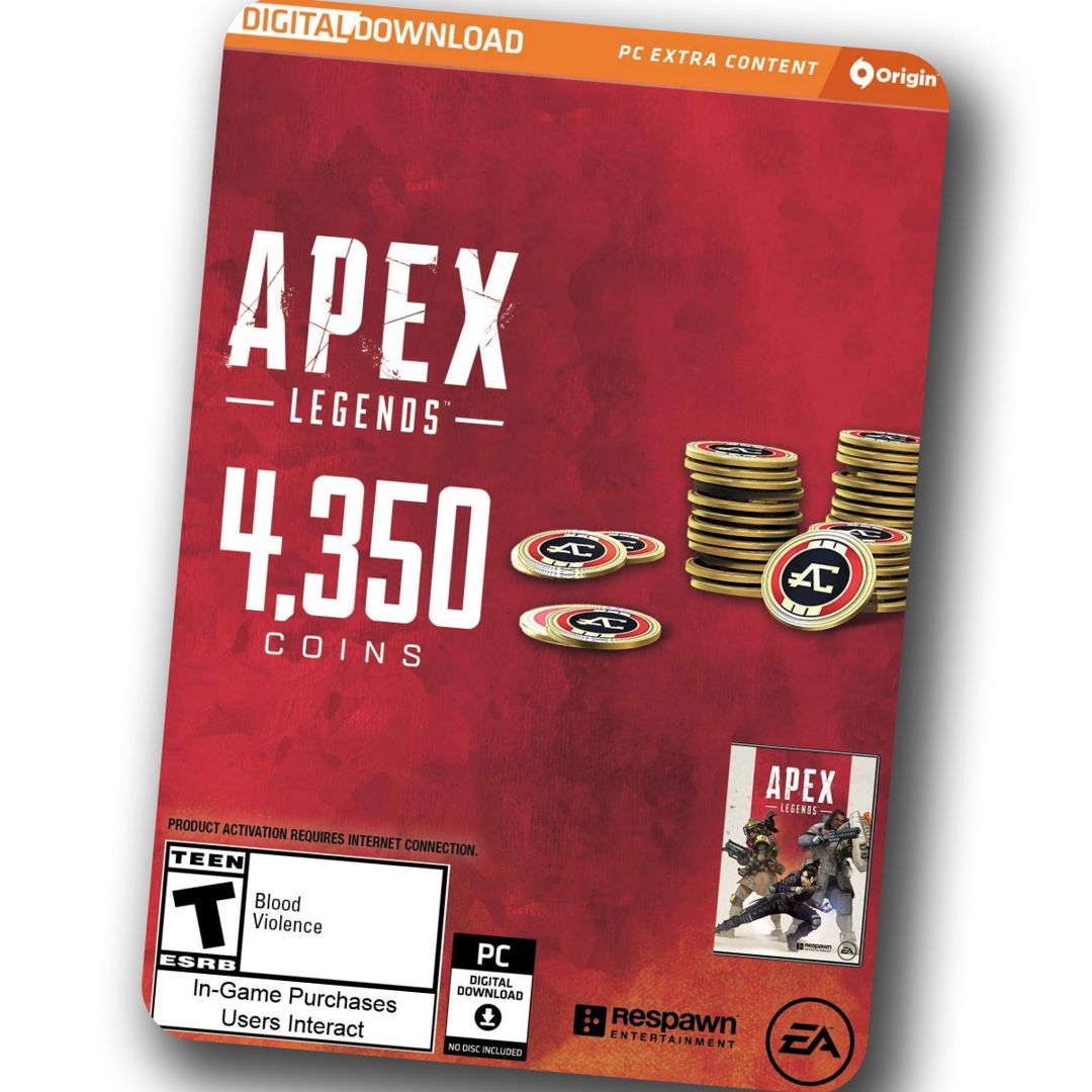 Apex Legends 4350 Coins код пополнения Апекс PC/Origin/EA app