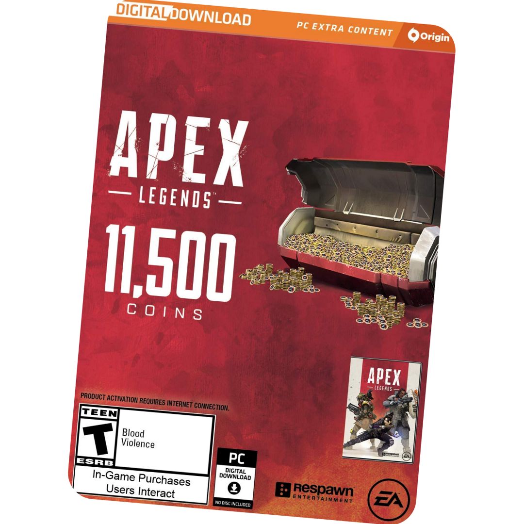 Apex Legends 11500 Coins код пополнения Апекс PC/Origin/EA app