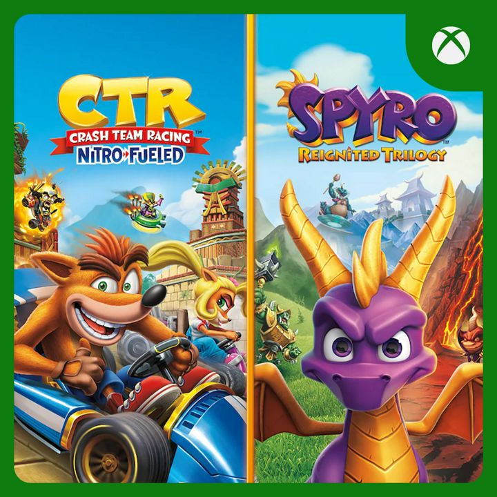 Crash Team Racing Nitro-Fueled + Spyro Game Bundle | Xbox One & Series X|S