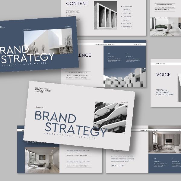 Шаблон презентации стратегии бренда компании Brand-S