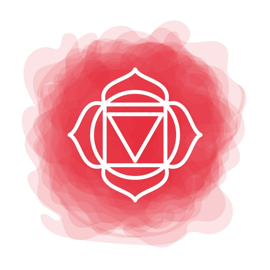 Чакра или падма. Векторная иконка, значок, иллюстрация pdf. Йога, медитация, индуизм, буддизм