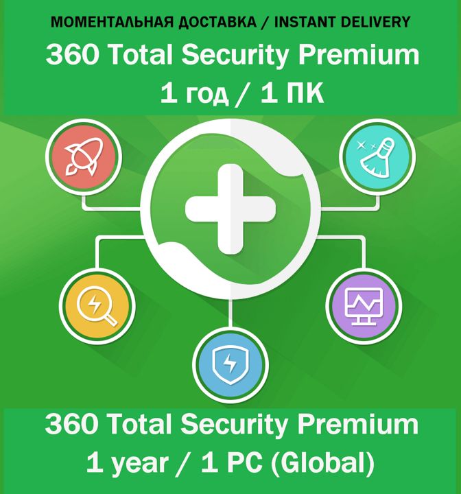 Антивирус 360 Total Security Premium 1 ПК 1 год