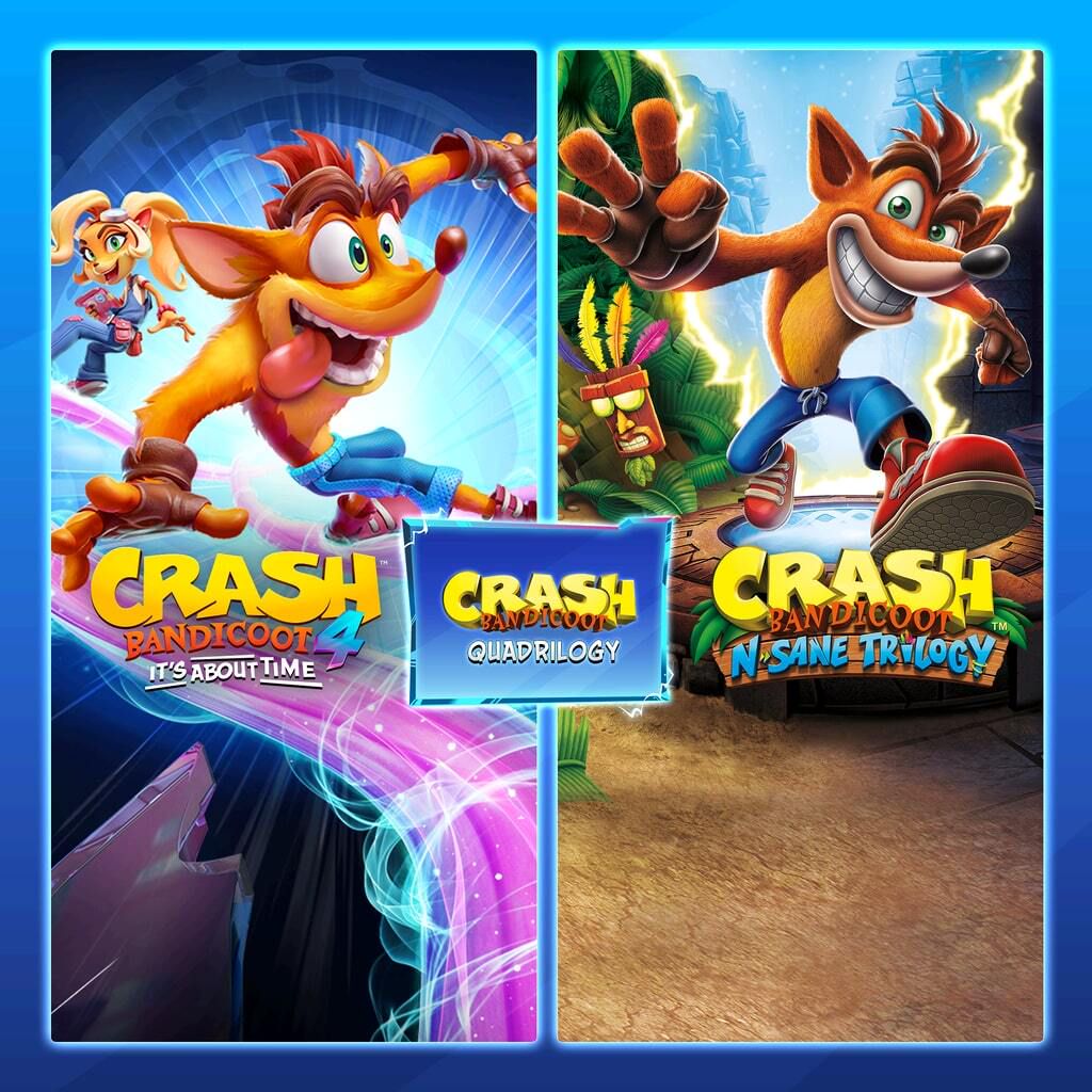 Crash Bandicoot - Quadrilogy Bundle для PS4 и PS5 (активация на Ваш турецкий аккаунт).